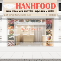 Thiết kế cửa hàng thực phẩm HANHFOOD